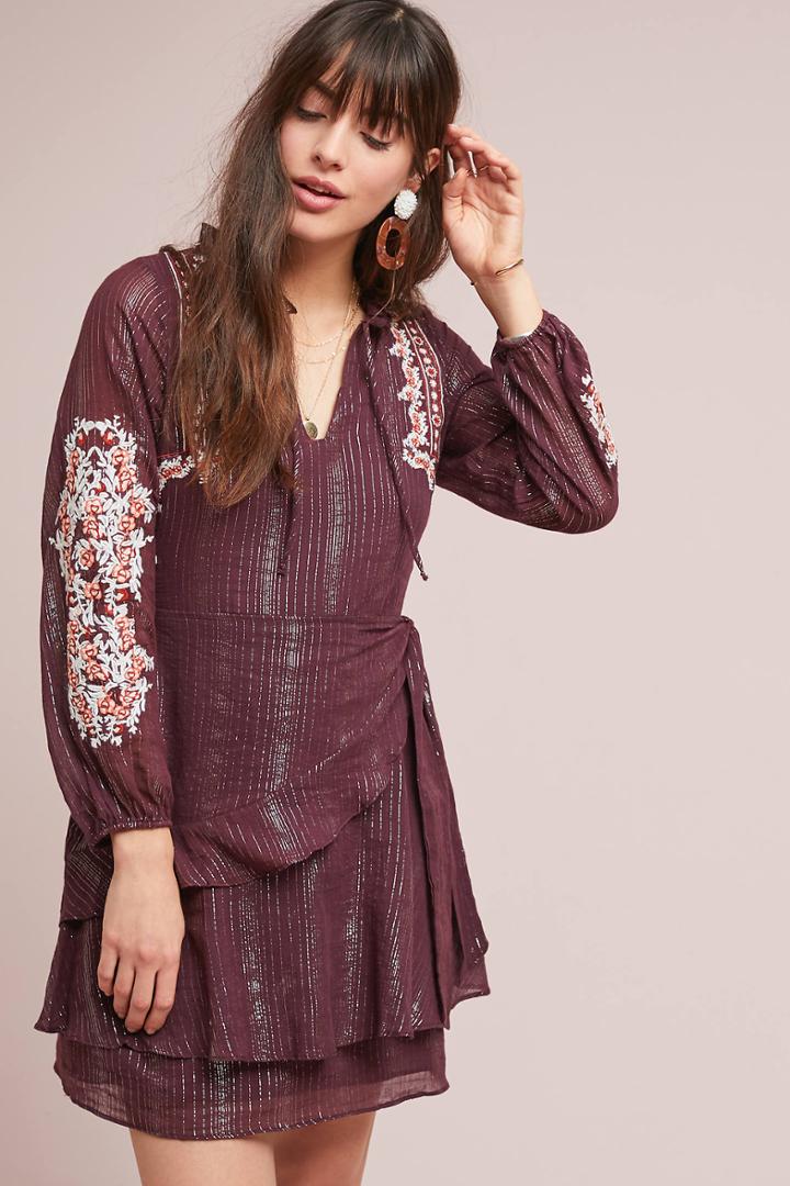 Dolan Left Coast Amber Embroidered Dress