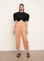 Vince Twist Knot Puff Sleeve Blouse