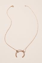 Nashelle 14k Gold-filled Curved Pendant Necklace