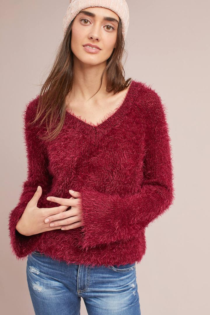 Moth Belled V-neck Pullover