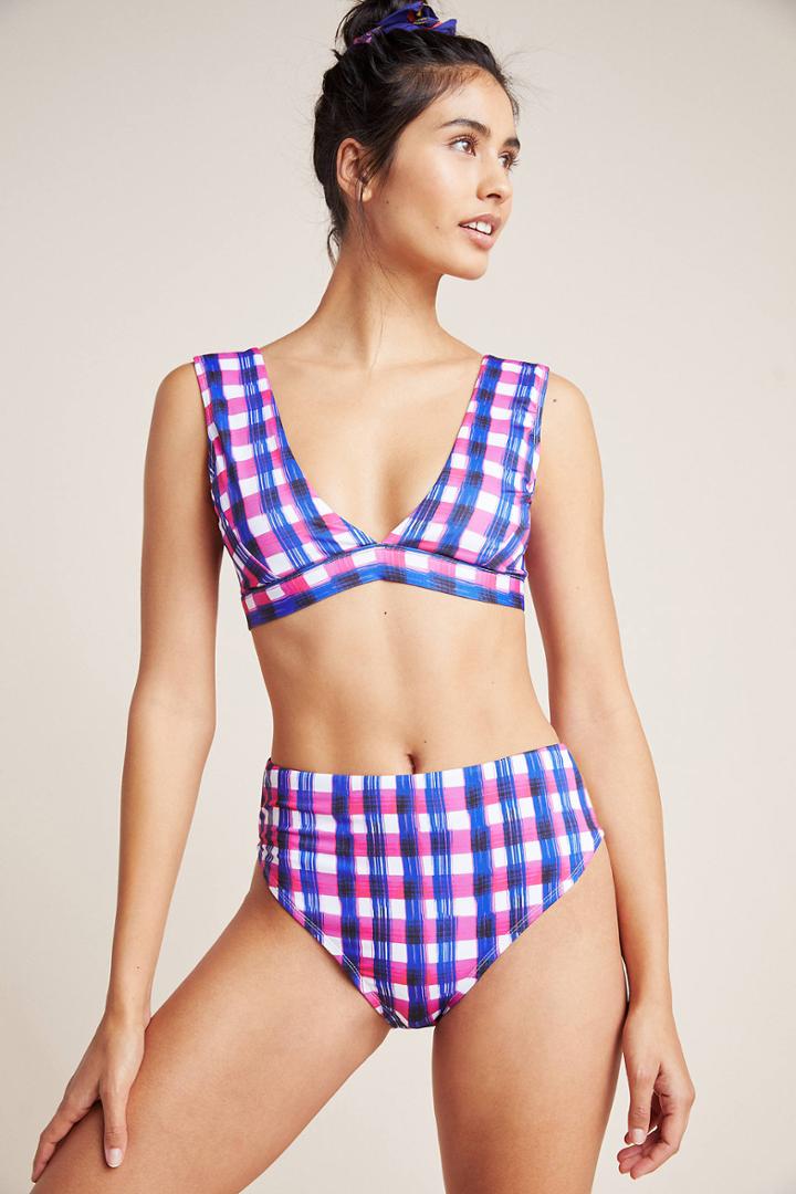 Anthropologie High-waisted High-leg Bikini Bikini Bikini Bottom