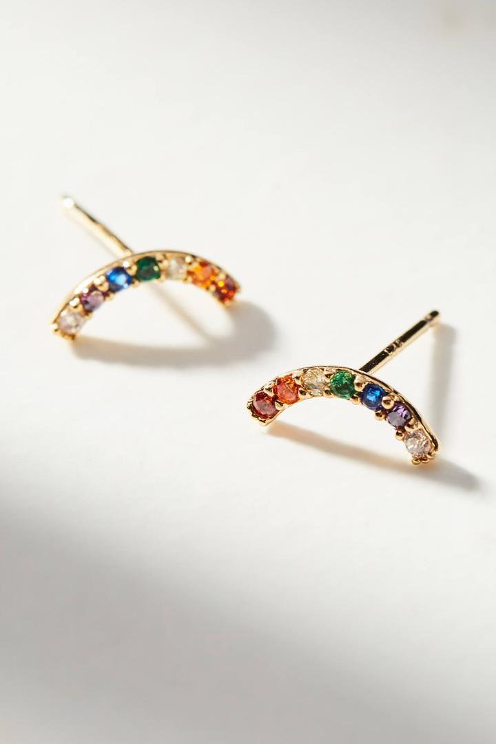 Anthropologie Rainbow Climber Earrings