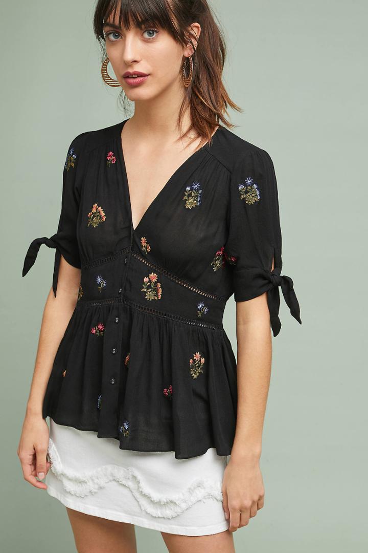 Ranna Gill Susie Embroidered Blouse