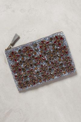 Anthropologie Ribboned Garden Pouch