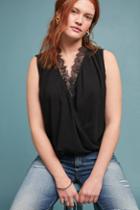 Velvet By Graham & Spencer Belia Lace-trimmed Top