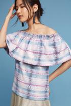 Koch Off-the-shoulder Tweed Blouse