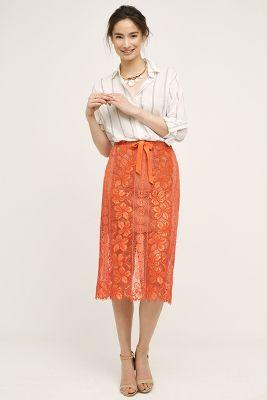 Tracy Reese Mandarine Pencil Skirt