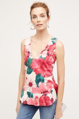 Paper Crown Posie Peplum Tank