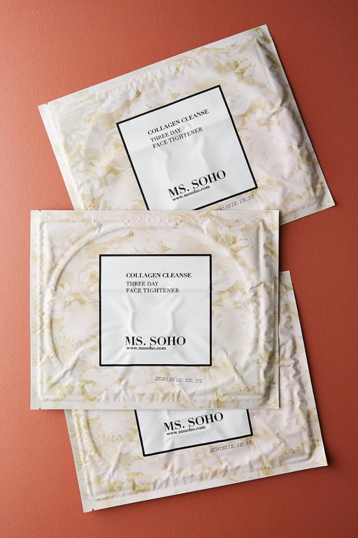Ms. Soho Collagen Cleanse 3-day Face Tightener Mask Set