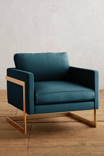 Anthropologie Velvet Meredith Chair