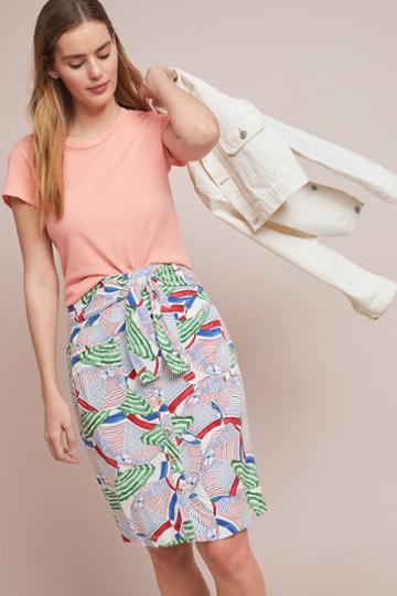 52 Conversations By Anthropologie Colloquial Button-front Pencil Skirt