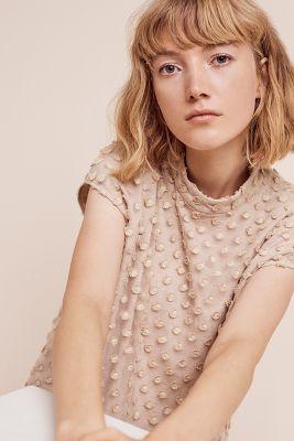 Plenty By Tracy Reese Dot Mosaic Mockneck Top