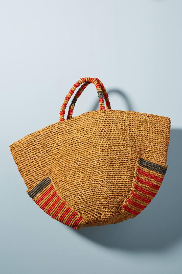 Anthropologie Anuanua Woven Tote Bag