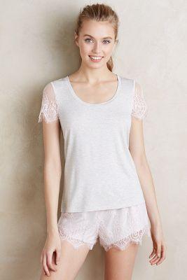 Eloise Lace-sleeve Tee