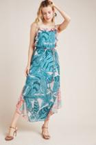 Farm Rio Ruffled Botanical Maxi Dress