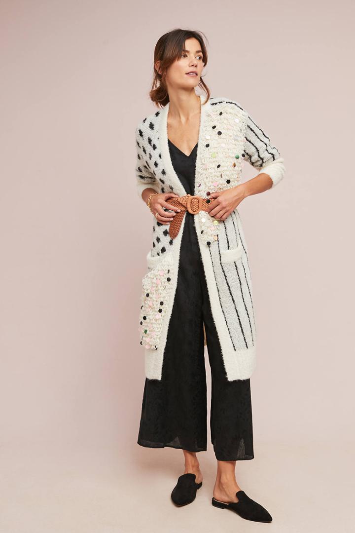 Child Of The Universe Nyc Mixed Print Cardigan
