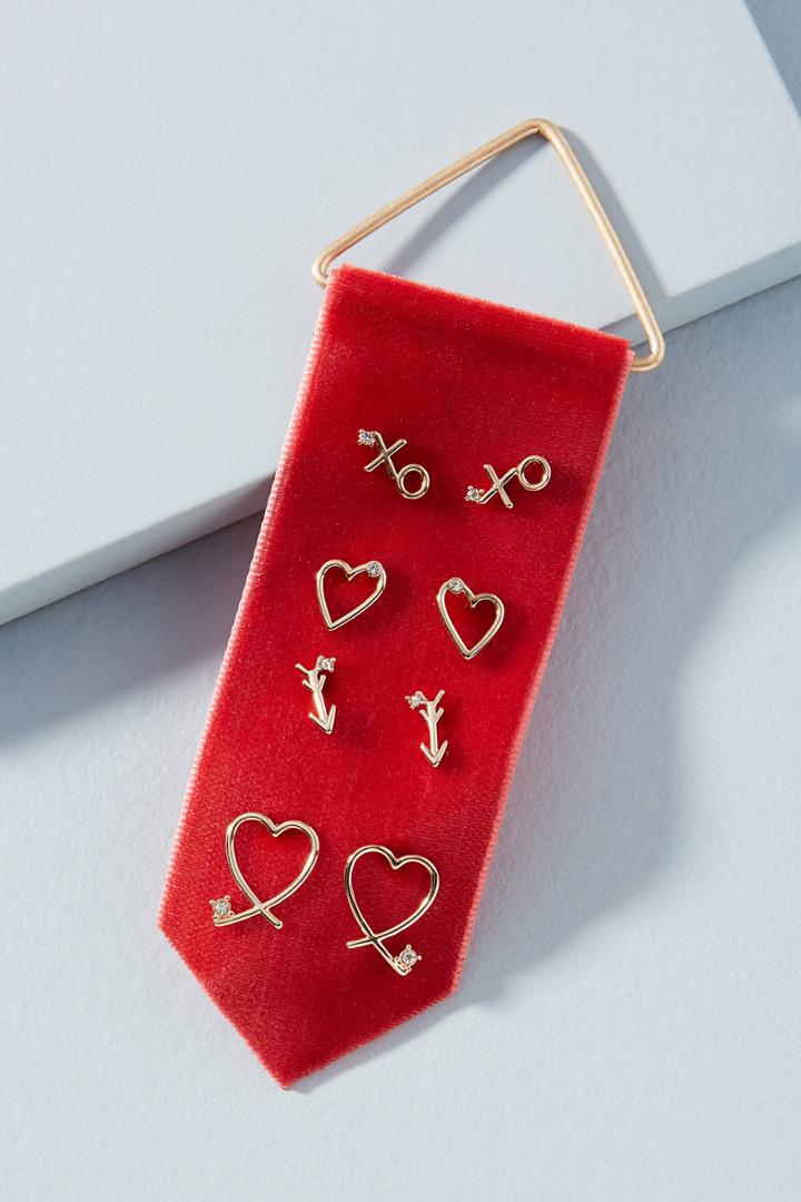 Anthropologie Be Mine Earring Set