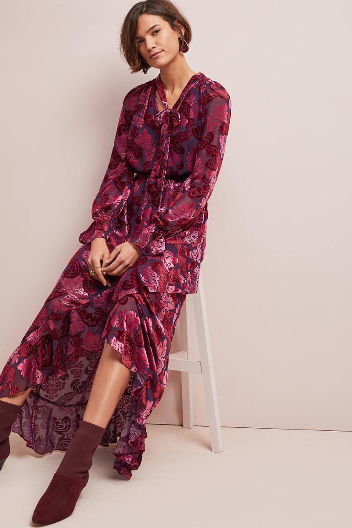 Ml Monique Lhuillier Palais Velvet Dress