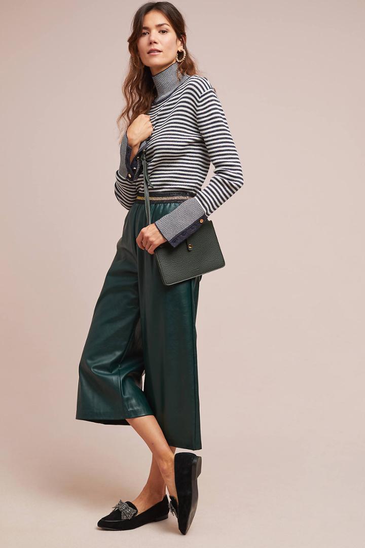 Suncoo Jody Cropped Wide-leg Pants