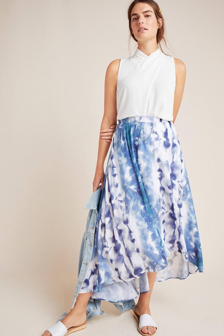 Hutch Jeannie Tie-dyed Maxi Skirt
