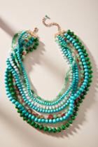 Anthropologie Green Goddess Layered Necklace