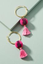 Mignonne Gavigan Mini Pom Pom Hoop Earrings