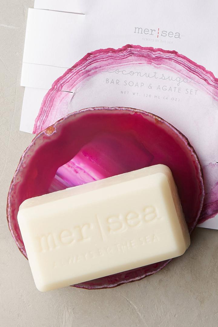 Mer-sea & Co. Bar Soap & Agate Set