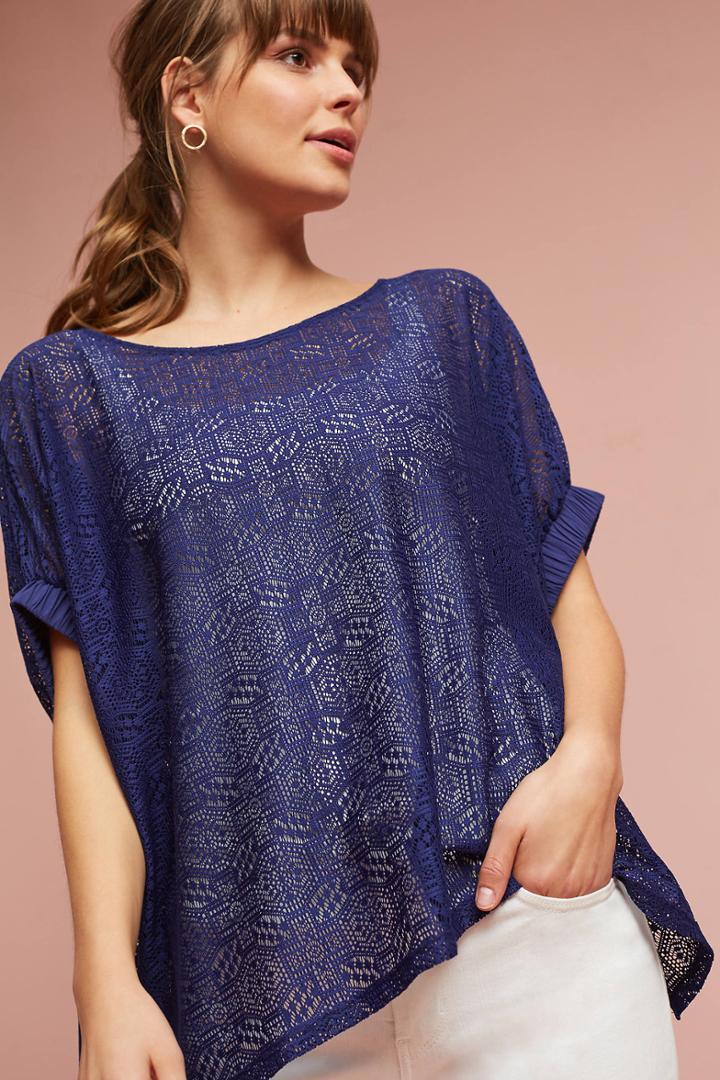 Anthropologie Bratton Lace Top