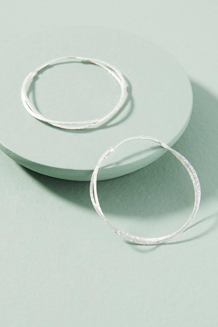 Anthropologie Dominque Hoop Earrings