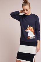 Uzma Bozai Fox Sequined Sweatshirt
