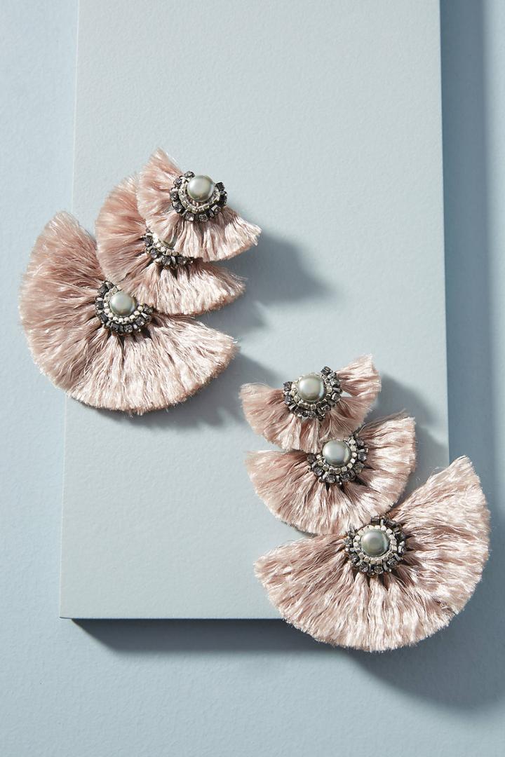 Anthropologie Arlo Fan Drop Earrings
