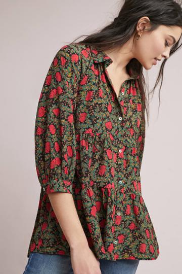 Eri + Ali Genoa Floral Buttondown