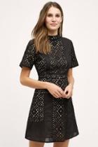 Kas New York Cutwork Mockneck Dress