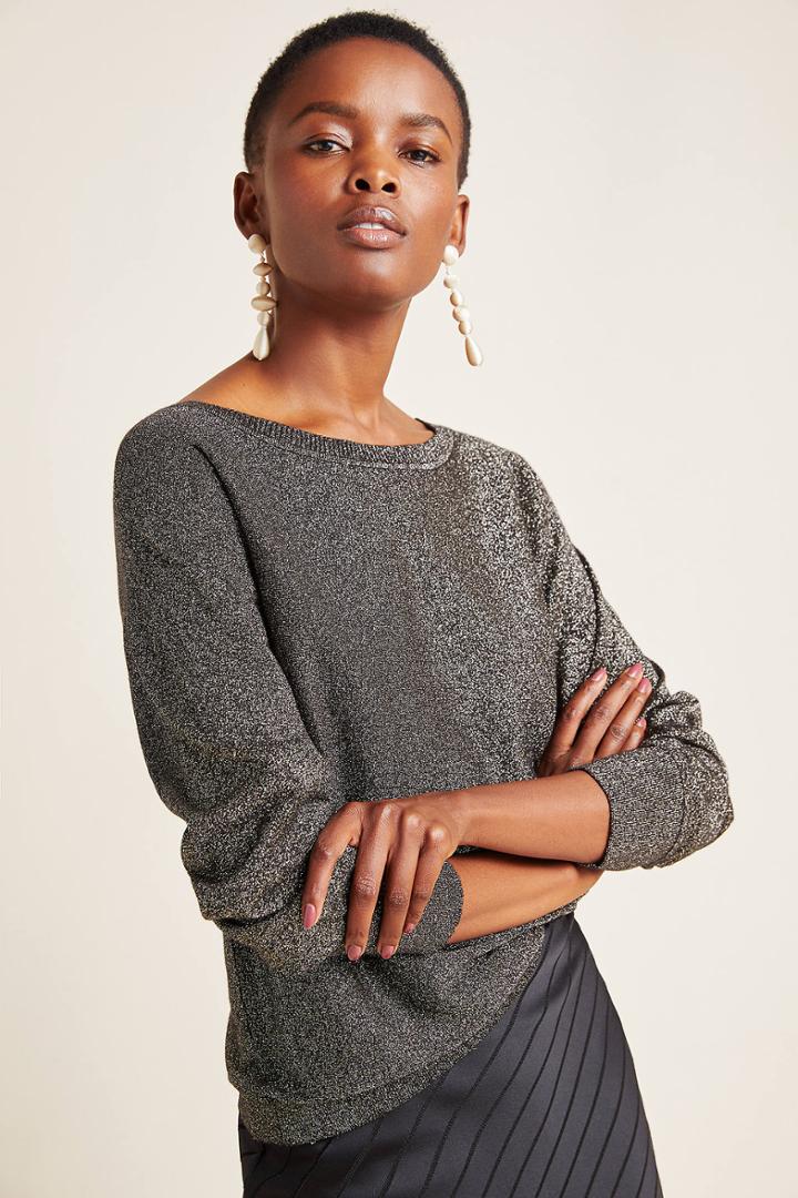 Velvet By Graham & Spencer Abril Shimmer Pullover