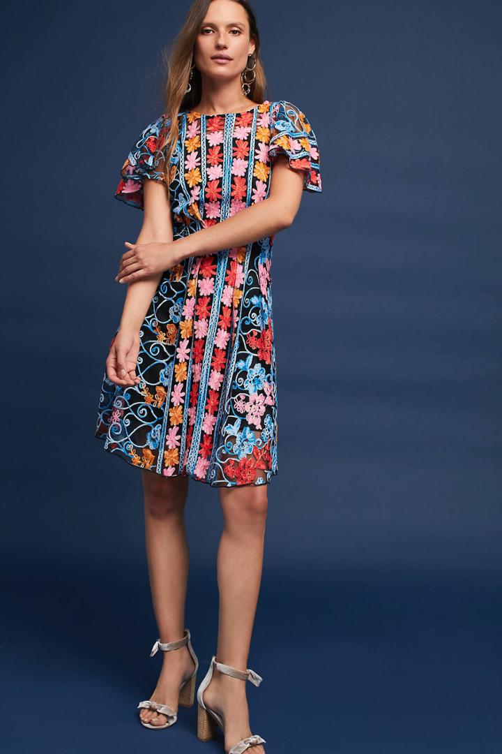 Eva Franco Ferrah Embroidered Dress
