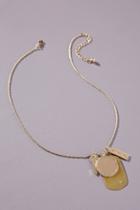 Anthropologie Hana Tag Pendant Necklace