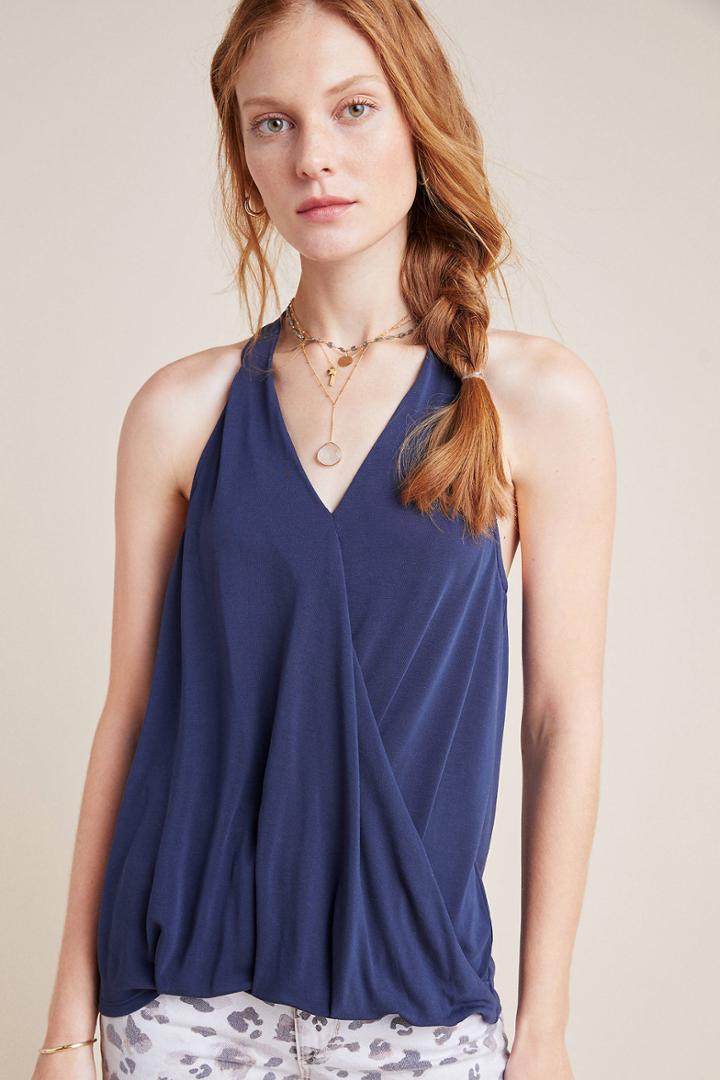 Sunday In Brooklyn Cupro Halter Tank