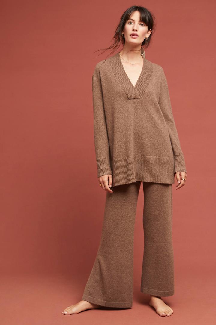 The Cashmere Collection By Anthropologie Cashmere Flare Pants