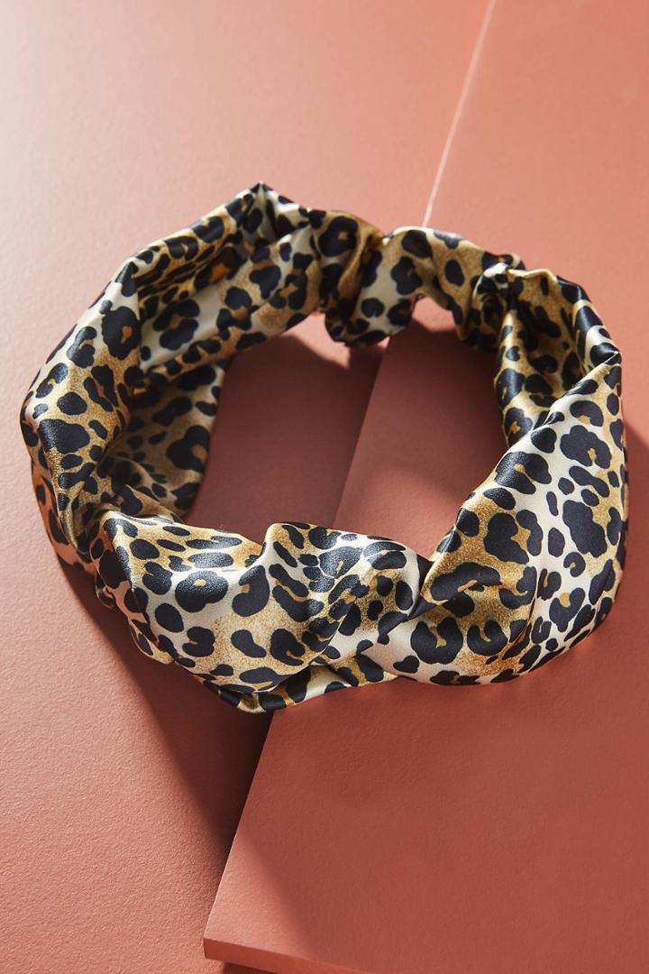 Jennifer Behr Marin Leopard-printed Headband