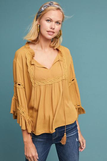 Blue Tassel Constanze Blouse