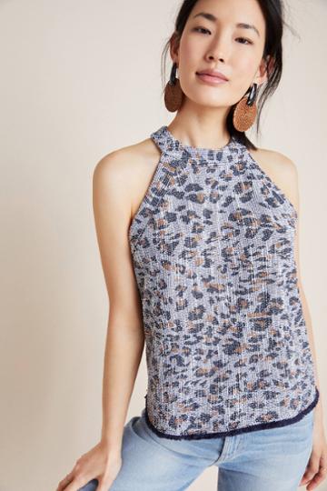 W5 Concepts Cary Leopard Sleeveless Top