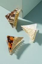 Anthropologie Golden Tortoise Hair Clip Set