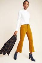 Ag Jeans Ag The Quinne High-rise Paneled Cropped Flare Jeans