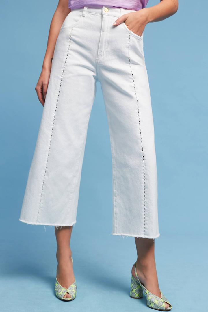 Pilcro Ultra High-rise Cropped Wide-legs