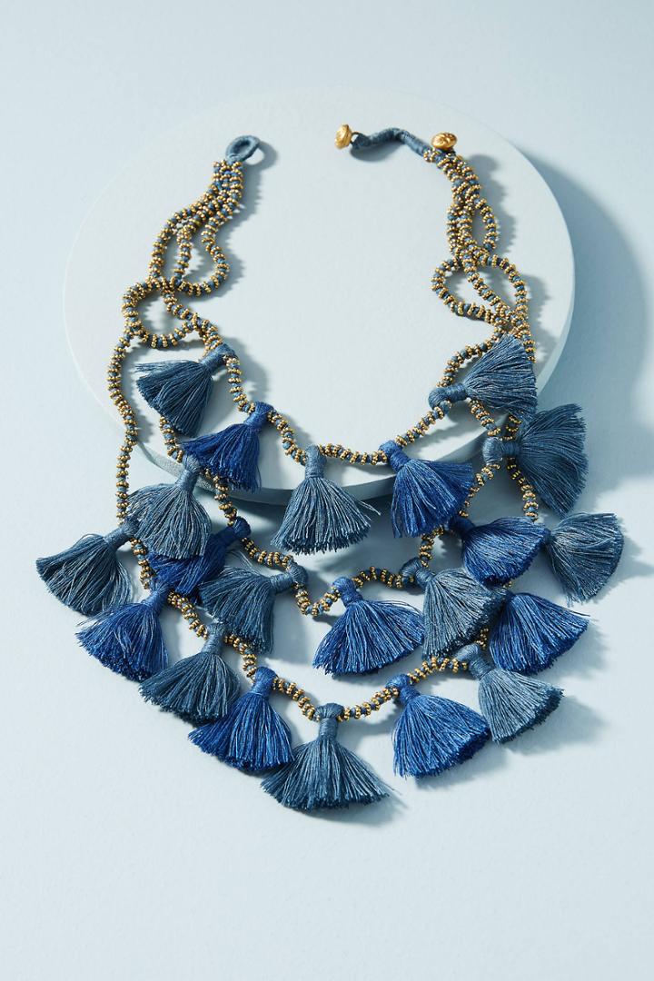 Bluma Project Gia Tassel Statement Necklace