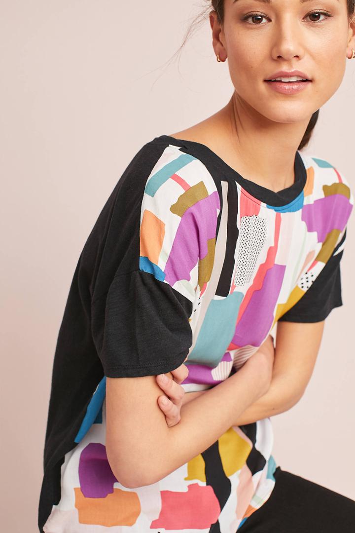 T.la Printed Woven Tee