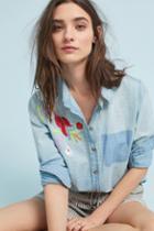 Maeve Boise Embroidered Chambray Buttondown