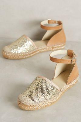 Andre Assous Ingrid Espadrilles Gold