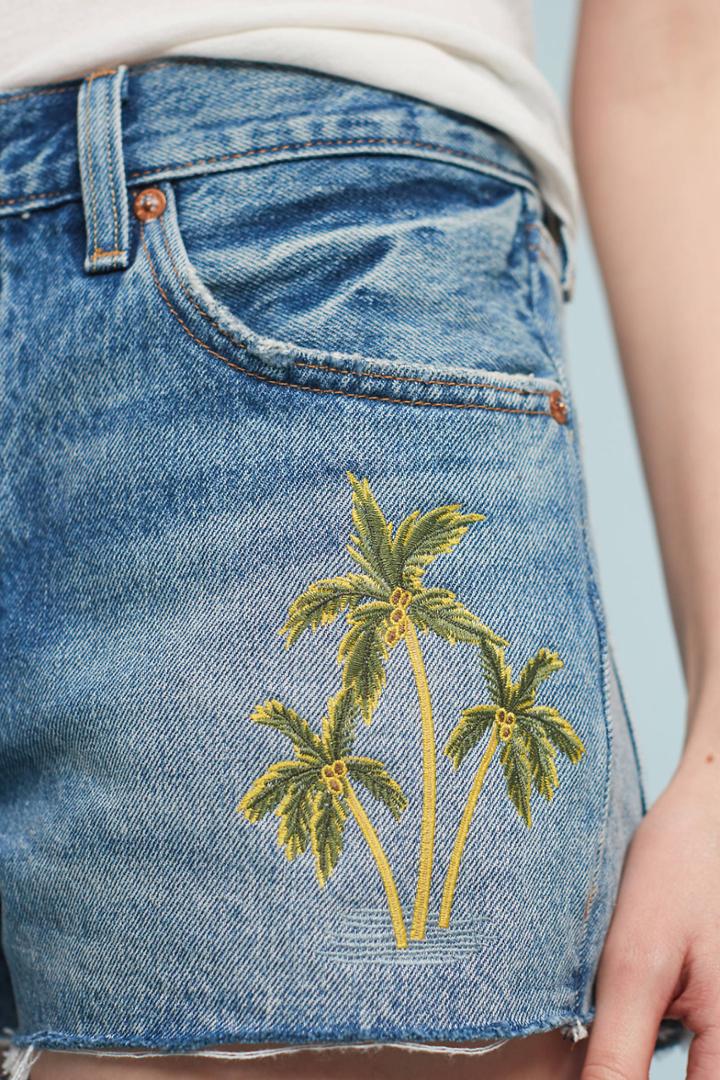 Levi's 501 Palm-embroidered Shorts