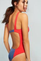 Solid & Striped The Hailey Colorblocked One-piece Swimsuit